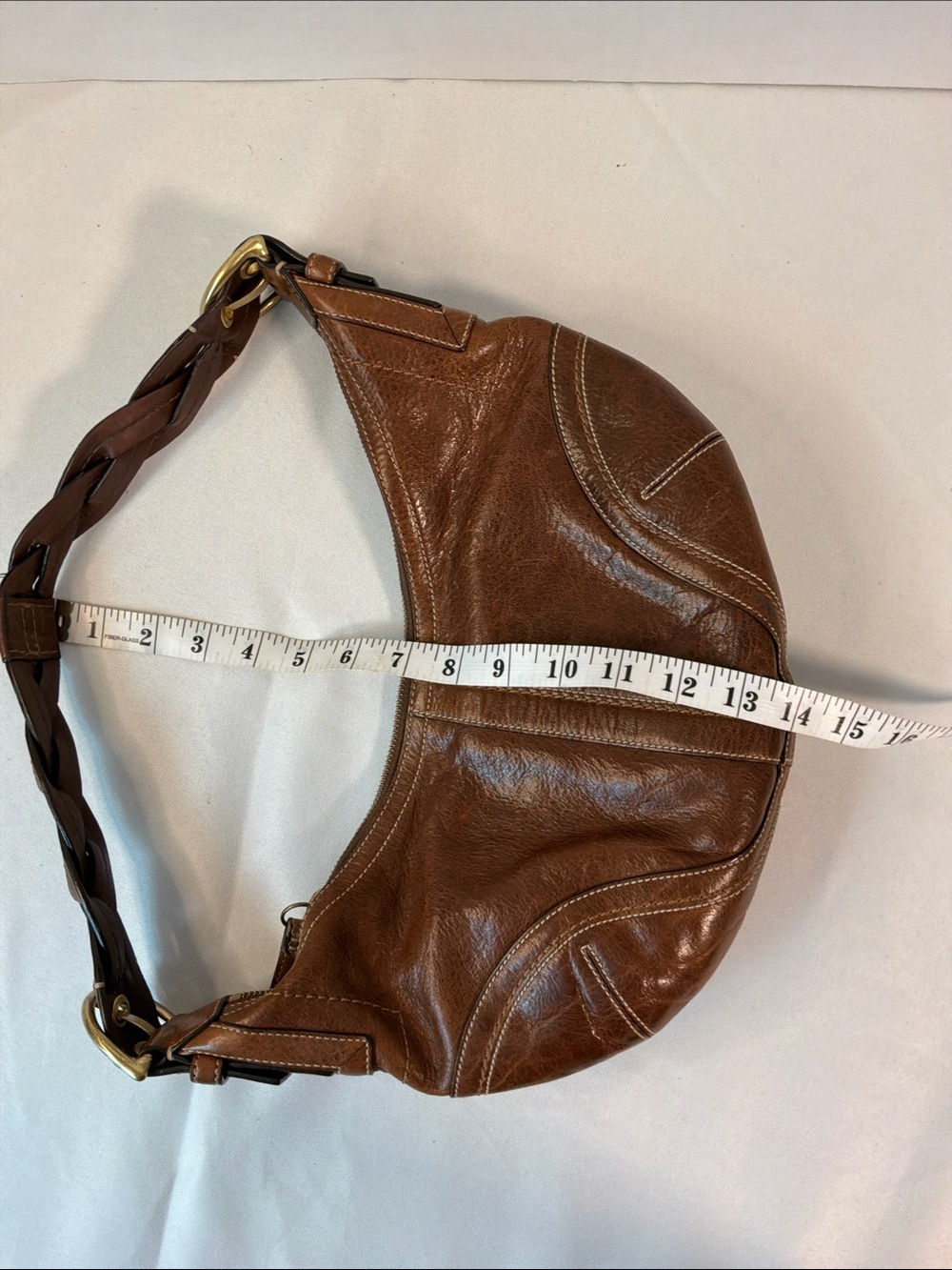 Coach Brown Leather Hobo Shoulder Bag - Picture 13 of 14